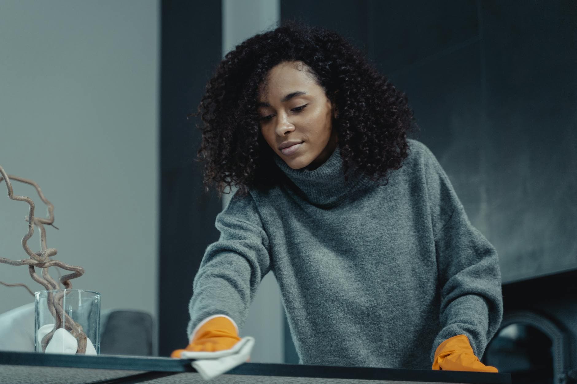 Your Business cleaner wiping a table in a New York City apartment — Bi-Weekly Cleaning in Van Nest, Bronx