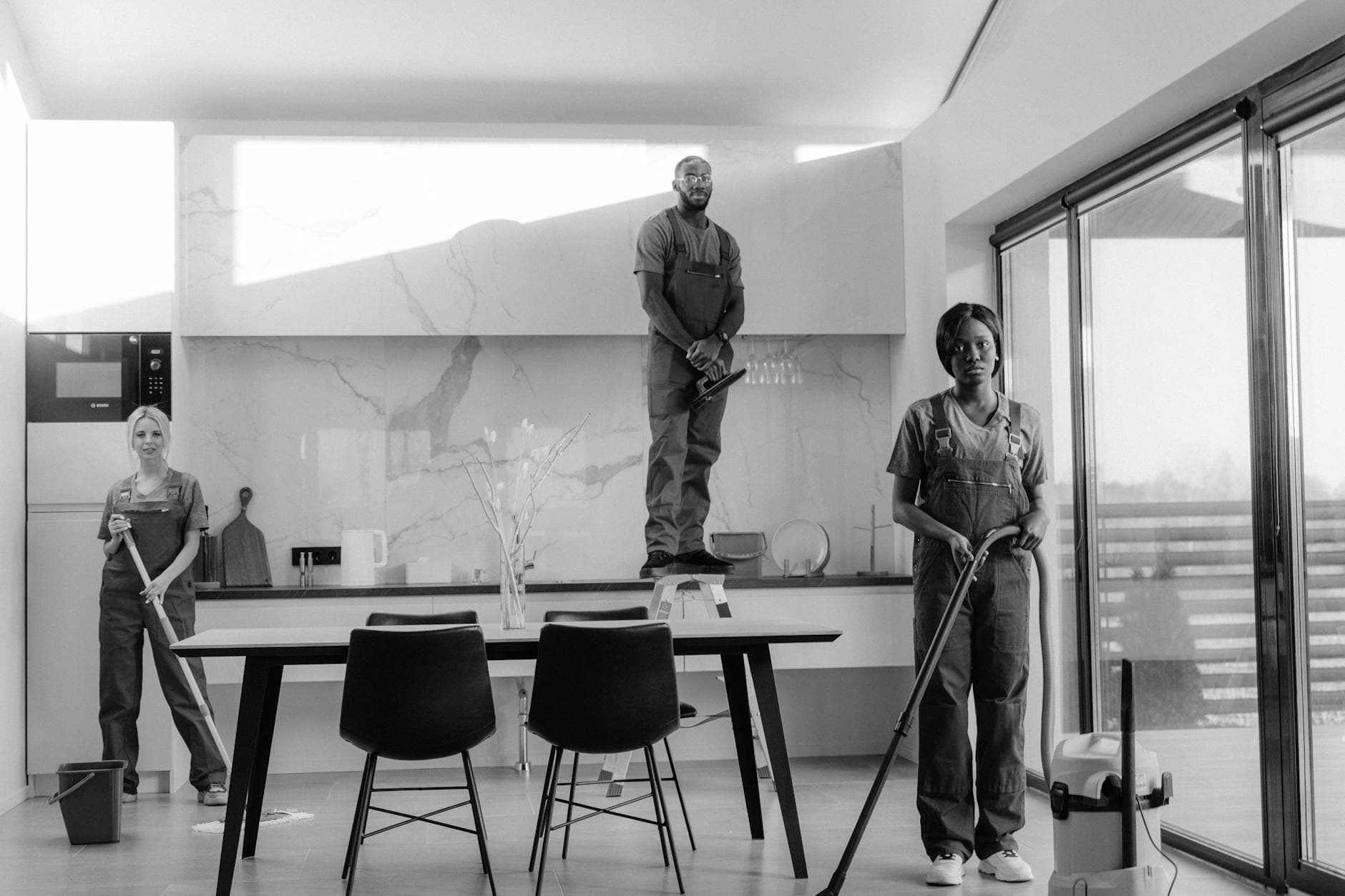 Professional Your Business team working in a modern dining room in New York City — Office Cleaning in Arverne, Queens